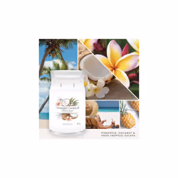 Yankee Candle Signature wax candle Cylinder Coconut, Pineapple, Vanilla White 1 pc(s)
