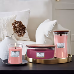 Ellipse Scented Candle with Crackling Wick | Pressed Blooms & Patchouli | Up to 50 Hours Burn Time 1632429E - Additional view 5