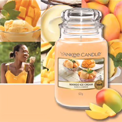 Yankee Candle Mango Ice Cream wax candle Other Cream, Vanilla Orange 1 pc(s)