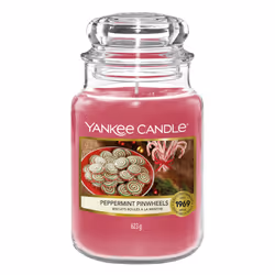 Yankee Candle Peppermint Pinwheels, Round, Red, 150 h, 1 pc(s)