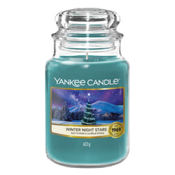 Yankee Candle Winter Night Stars wax candle Round Amber, Musk, White musk Blue 1 pc(s)