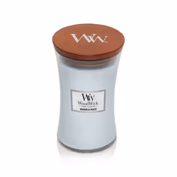 WoodWick Magnolia Birch, Cylinder, Light Blue, Birch wood, Magnolia, 130 h, 1 pc(s)