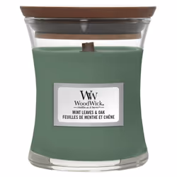 WoodWick Mint Leaves & Oak, Cylinder, Green, Mint, Oak wood, 60 h, 1 pc(s)