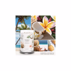 Yankee Candle Signature wax candle Cylinder Coconut, Pineapple, Vanilla White 1 pc(s)