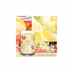 Yankee Candle Signature wax candle Cylinder Berries, Grapefruit, Lemon Yellow 1 pc(s) - Additional view 4
