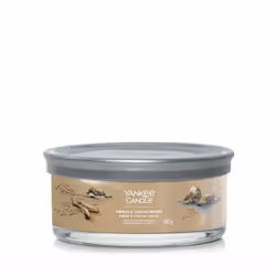 Yankee Candle Amber & Sandalwood, Round, Brown, Amber, Caramel, Cardamom, Cedarwood, Lavender, Patchouli, Pepper, Sandalwood, ...