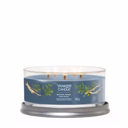 Yankee Candle Bayside Cedar wax candle Round Amber, Grapefruit, Mandarin Blue 1 pc(s)