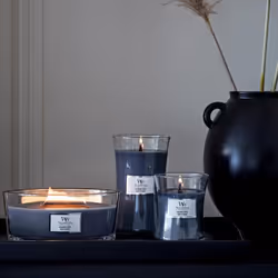 Woodwick Large Hourglass Jar Scented Candle - Evening Onyx, 609g