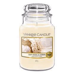 Yankee Candle Soft Wool & Amber, Other, Beige, Transparent, Heliotrope, Orange, Tangerine, 150 h, 1 pc(s)