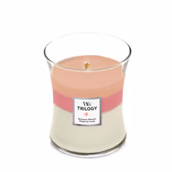 WoodWick Blooming Orchard Trilogy Medium Jar wax candle Round Orange, Pink, White 1 pc(s)