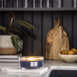 WoodWick Hinoki Dahlia wax candle Ellipse Violet 1 pc(s)