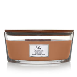 WoodWick Santal Myrrh wax candle Ellipse Amber, Lemon, Wood Brown 1 pc(s)