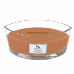 WoodWick Santal Myrrh wax candle Ellipse Amber, Lemon, Wood Brown 1 pc(s)