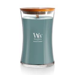 WoodWick Evergreen Cashmere wax candle Round Green 1 pc(s)