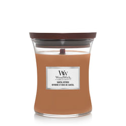 WoodWick Santal Myrhh wax candle Cylinder Amber, Lemon, Wood Brown 1 pc(s)