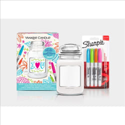 Yankee Candle 10.17578.067E wax candle Cylinder Transparent, White 1 pc(s)