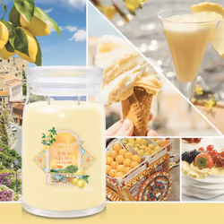 Yankee Candle Lemon Gelato wax candle Round Transparent, Yellow 1 pc(s)