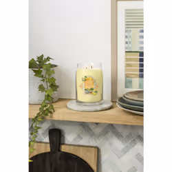 Yankee Candle Lemon Gelato wax candle Round Transparent, Yellow 1 pc(s)