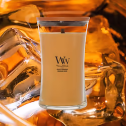 WoodWick Golden Bourbon wax candle Other Transparent, Wood, Yellow 1 pc(s) - Additional view 3