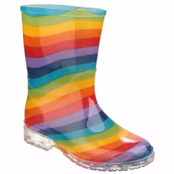 PVC Jnr | Rainbow | Childrens Colourful Rain Boots