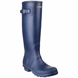 Cotswold Sandringham Buckle-Up Womens Wellington Boots - 4 UK, Navy