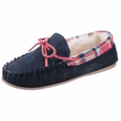 Cotswold Womens/Ladies Kilkenny Classic Fur Lined Moccasin Slippers - 3 UK, Navy