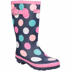 Cotswold Childrens Girls Dotty Spotted Wellington Boots - 3 UK, Multicoloured