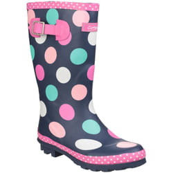 Cotswold Childrens Girls Dotty Spotted Wellington Boots - 4 UK, Multicoloured