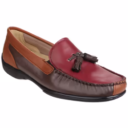 Cotswold Womens/Ladies Biddlestone Tassle Detail Moccasin - 6 UK, Chestnut/Tan/Wine