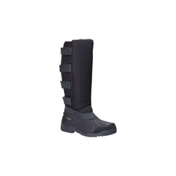 ) Cotswold Kemble Textile Black Wellington Boots - Black, 10 (Adults'