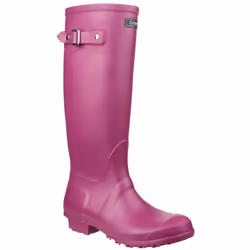Cotswold Sandringham Buckle-Up Womens Wellington Boots - 7 UK, Berry