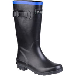 Cotswold Fairweather Junior Wellington Boot - 5 UK, Black/Blue