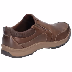 ) Hush Puppies Jasper Leather Men's Brown Loafers - Brown, 6 (Adults'