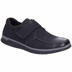 Hush Puppies Mens Duke Touch Fastening Nubuck Leather Shoe - 8 UK, Black