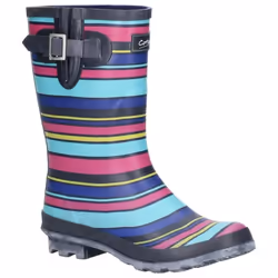 Cotswold Womens/Ladies Paxford Elasticated Mid Calf Wellington Boot - 4 UK, Multicolour/Stripe