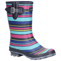 Cotswold Womens/Ladies Paxford Elasticated Mid Calf Wellington Boot - 7 UK, Multicolour/Stripe