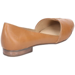 ) Hush Puppies Marley Ballerina Leather Women's Tan Flats - Brown, 8 (Adults'