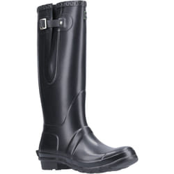 ) Cotswold Windsor Welly Rubber Black Wellington Boots - Black, 10 (Adults'