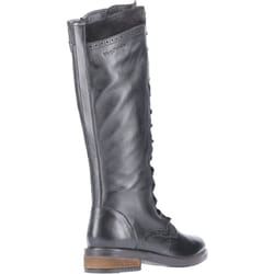 ) Hush Puppies Rudy Leather And Suede Women's Black Boots - Black, 8 (Adults'
