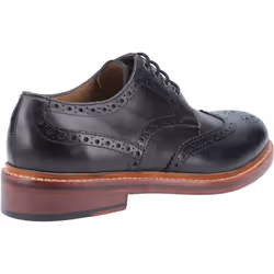 ) Cotswold Quenington Leather Men's Black Lace-Up Shoes - Black, 9 (Adults'