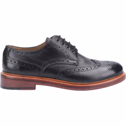 ) Cotswold Quenington Leather Men's Black Lace-Up Shoes - Black, 11 (Adults'
