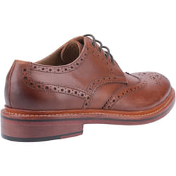 ) Cotswold Quenington Leather Men's Brown Lace-Up Shoes - Brown, 10 (Adults'