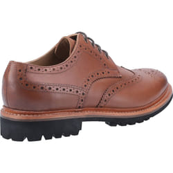 ) Cotswold Quenington Commando Leather Men's Brown Lace-Up Shoes - Brown, 11 (Adults'
