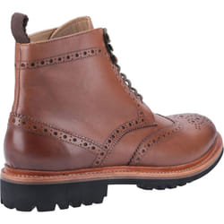 ) Cotswold Rissington Commando Leather Men's Brown Boots - Brown, 9 (Adults'