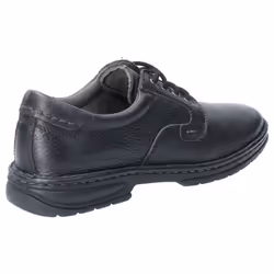 ) Hush Puppies Outlaw II Leather Men's Black Lace-Up Shoes - Black, 6 (Adults'