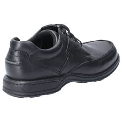 ) Hush Puppies Randall II Leather Men's Black Lace-Up Shoes - Black, 8 (Adults'