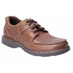 Hush Puppies Randall II Mens Leather Lace Up Shoe - 12 UK, Brown