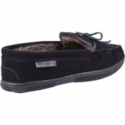 ) Hush Puppies 0 Suede Men's Black Slippers - Black, 9 (Adults'