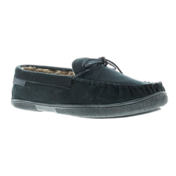 ) Hush Puppies ace leather mens full slippers navy UK Size - 6 (Adults'