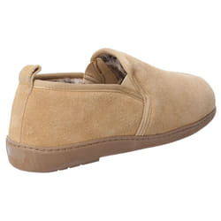 ) Hush Puppies Arnold Suede Men's Tan Slippers - Brown, 6 (Adults'